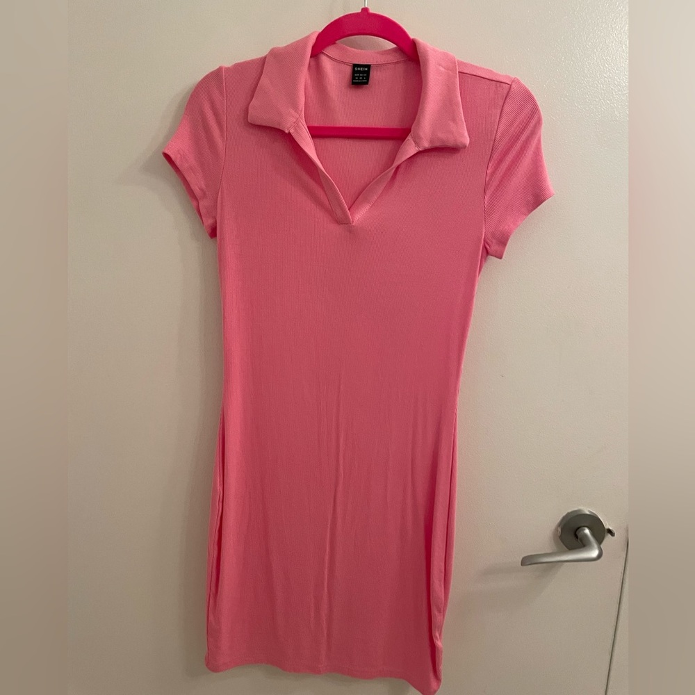 Pink Polo Dress